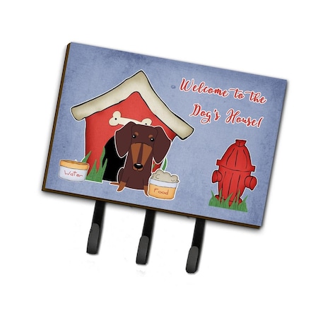 Carolines Treasures Dog House Collection Dachshund Chocolate Leash or Key Holder BB2885TH68